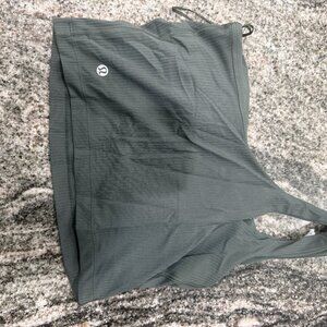 Lululemon Ribbed Asymetrical Yoga Tank Top in Dark Forest